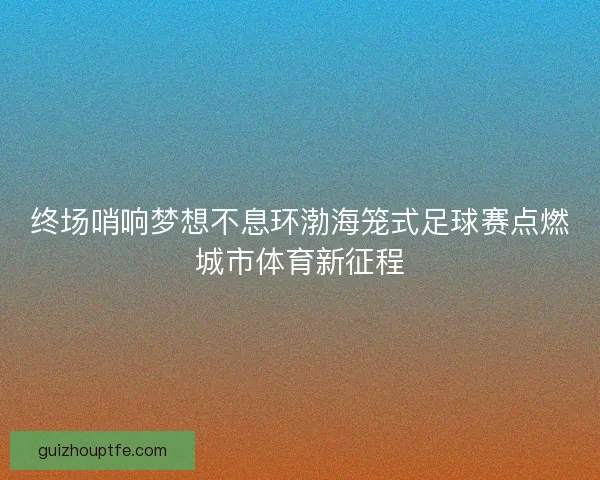 终场哨响梦想不息环渤海笼式足球赛点燃城市体育新征程